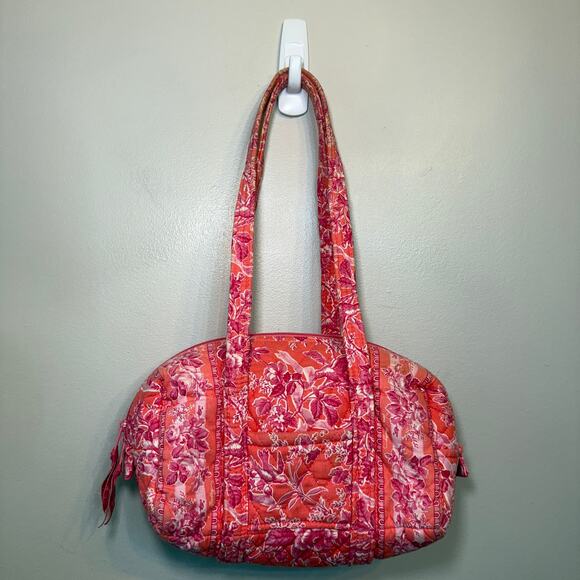 Vera Bradley Hope Toile Floral Print Small Duffel Bag Travel Tote - Picture 9 of 9